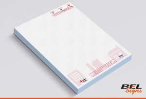 Printed letterheads for Cooper Weston Group