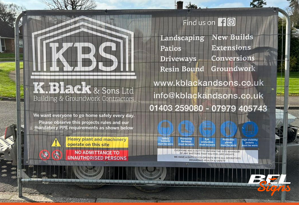 Heres fencing for KBS with full colour print